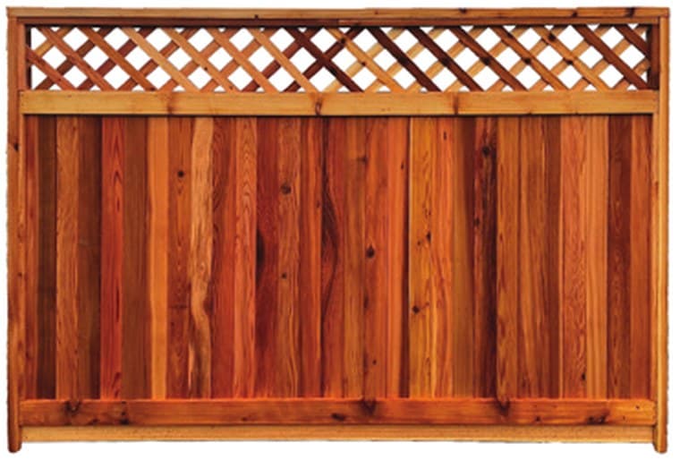 Heritage Diagonal Lattice — Contractor fence panel