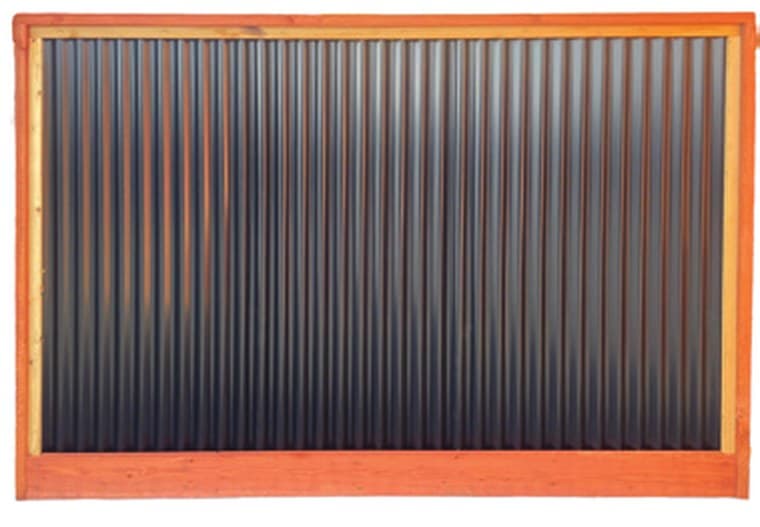 Wood & Steel fence panel